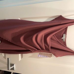 Purple spaghetti strap mini dress